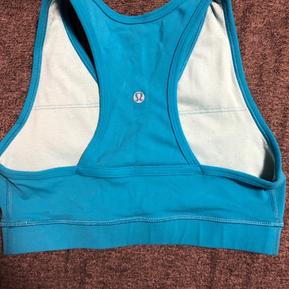 2 for $25 Lululemon Sky Blue Sports Bra - Picture 2 of 2